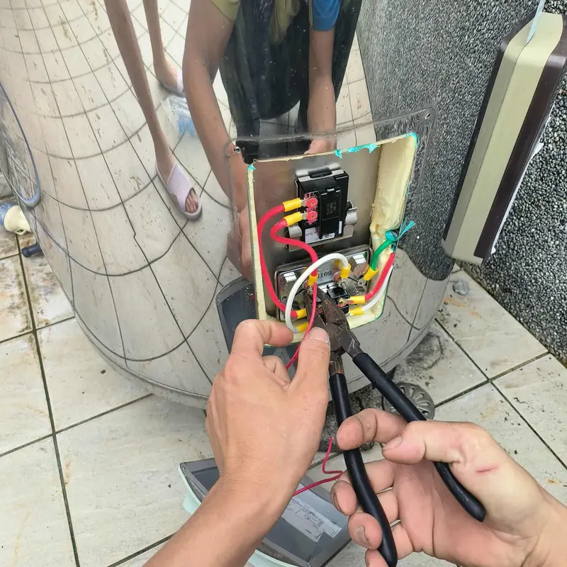 電・瓦斯熱水器實際施工照片